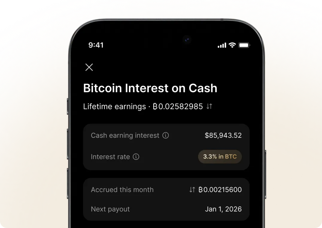 Bitcoin interest illustration